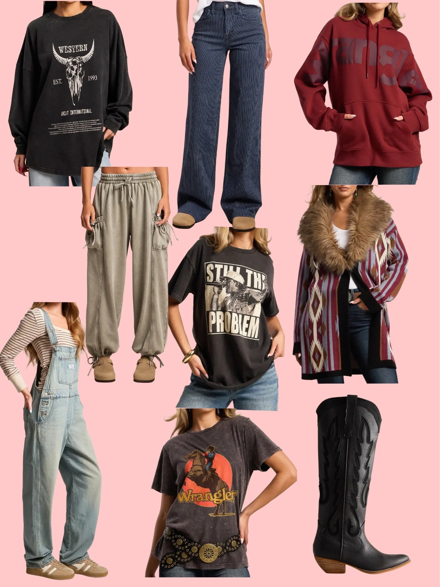 Newly added! Western graphics, new bottoms, and beautiful black boots!!

#LTKootd #LTKgrwm #LTKSeasonal