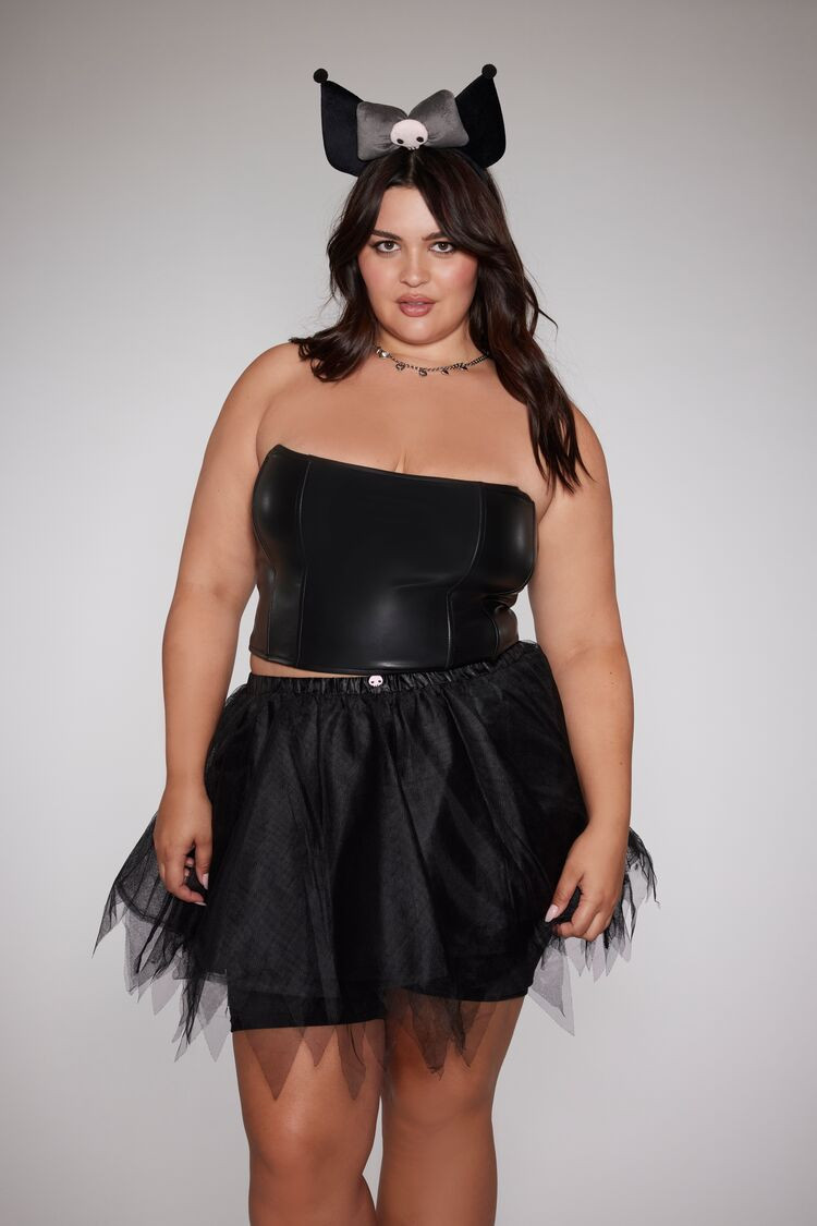 Plus Size Kuromi Top Skirt & Headband Set | Forever 21 | Forever 21 (US)