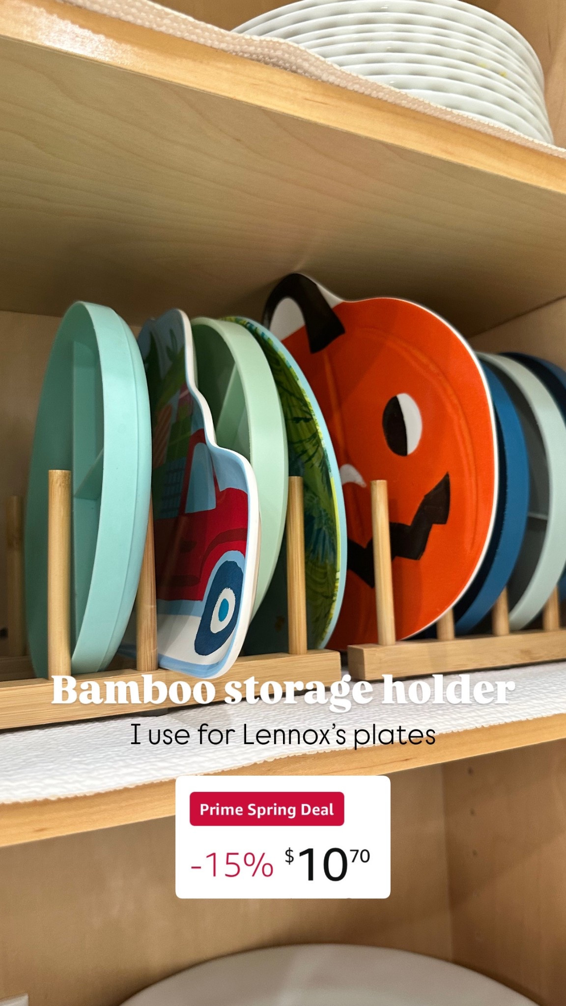 Home organization — these bamboo storage holders have SO MANY USES! Love for our toddler plates. They were a mess in the cabinet until these!

#LTKBaby #LTKKids #LTKHome