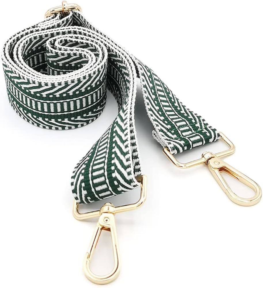 Wide Replacement Crossbody Purse Strap Shoulder Straps Adjustable Green Guitar Belts for Handbag | Amazon (US)