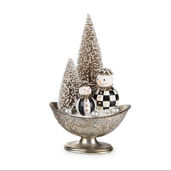 Vintage Silver Snowmen Arrangement | MacKenzie-Childs