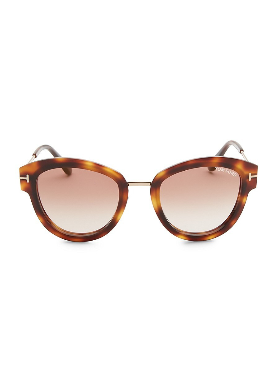 Tom Ford Women's Mia Tortoiseshell Sunglasses - Dark Havana | Saks Fifth Avenue OFF 5TH