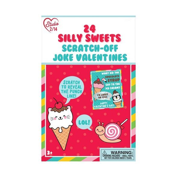 24ct Scratch Off Jokes Valentine's Day Kids Exchange Cards | Target