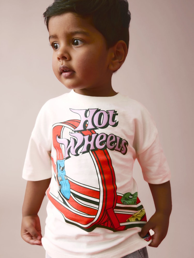 Buy Ecru Hot Wheels Short Sleeve T-Shirt (3mths-8yrs) from Next Australia | Next AU