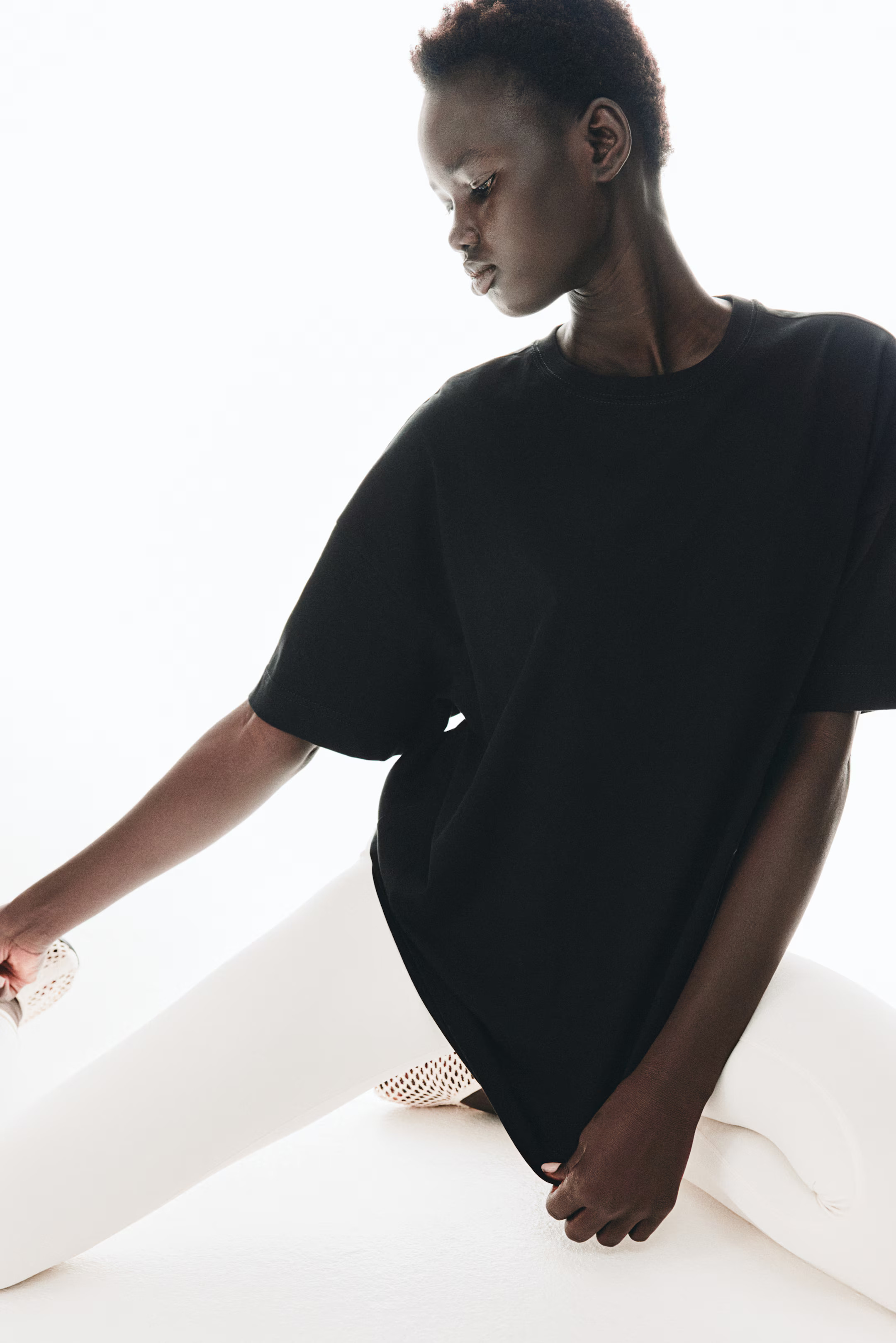 Oversized Tee - Black - Ladies | H&M AU | H&M (AU)