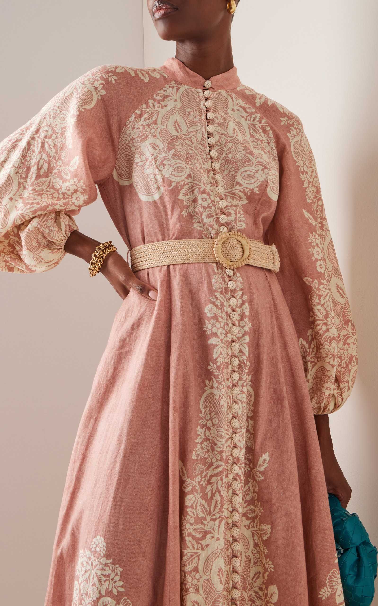 Pattie Floral Linen Maxi Dress | Moda Operandi (Global)