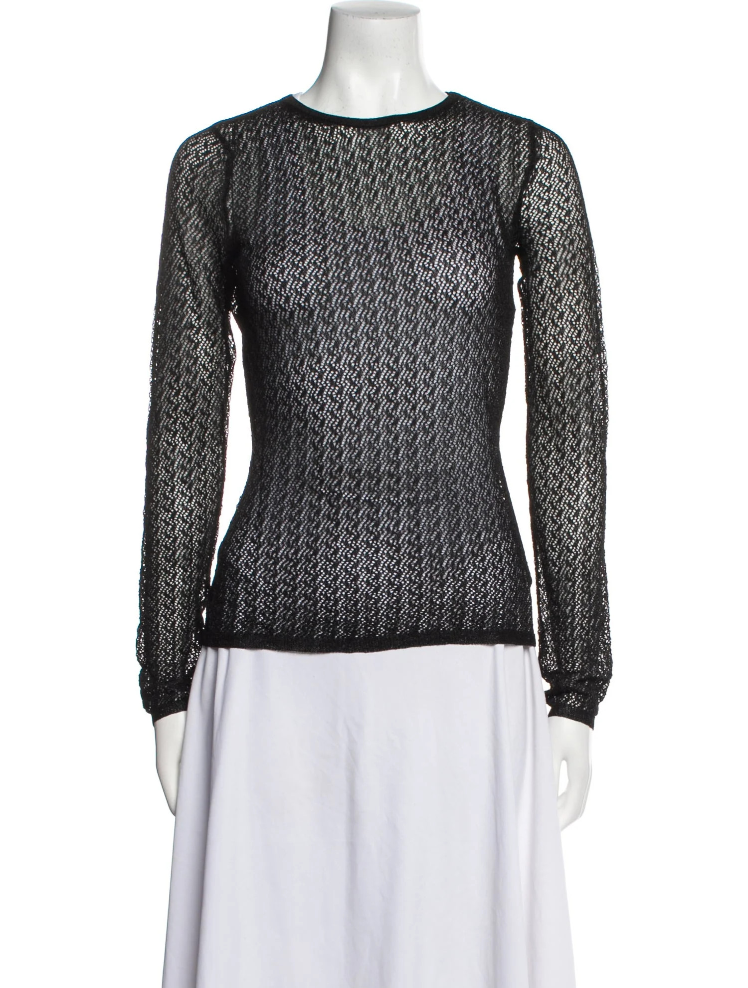 Crew Neck Long Sleeve Top w/ Tags | The RealReal