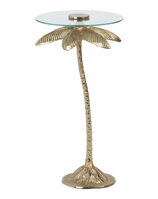 12x22in Palm Tree Shape Side Table | TJ Maxx