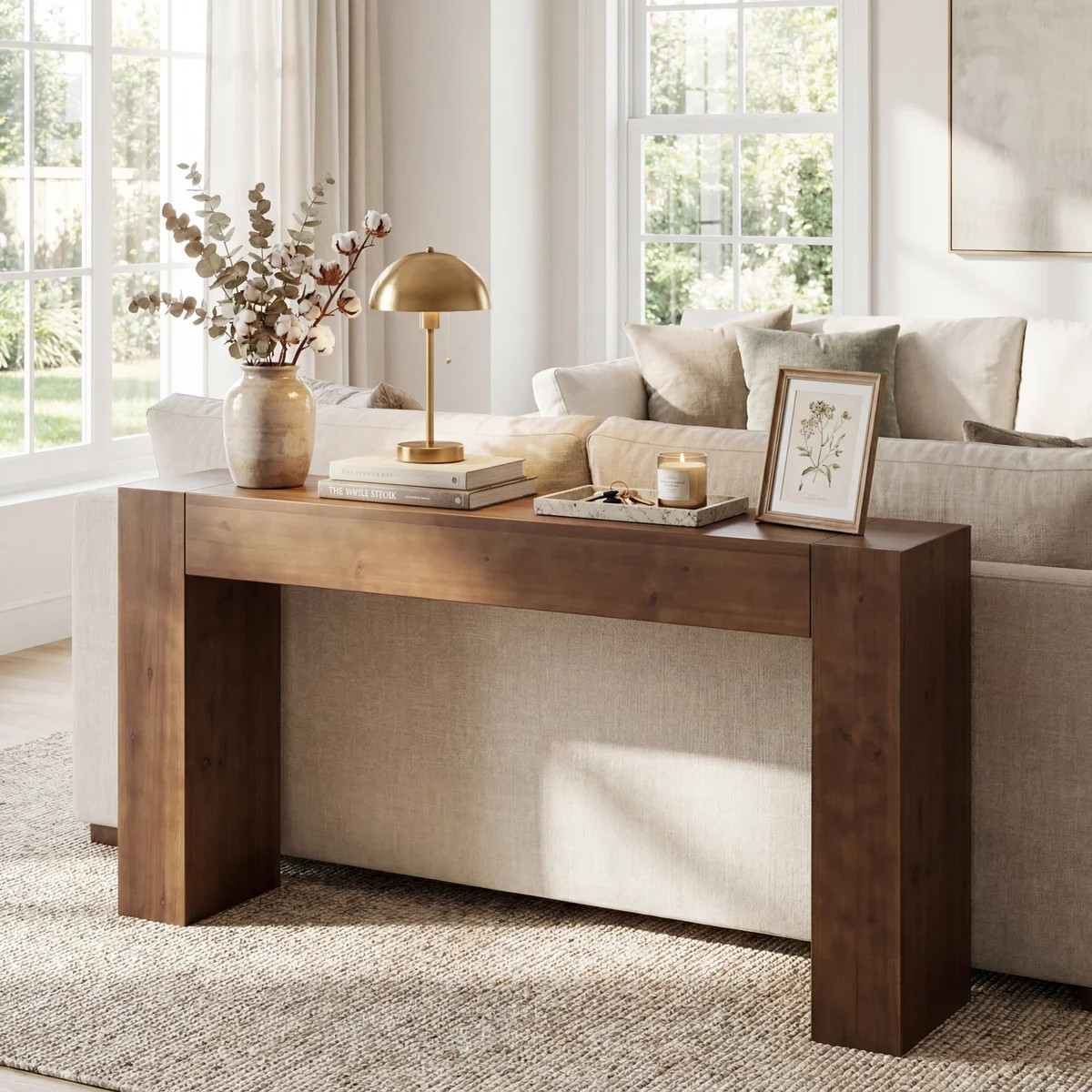Arhab 63-Inch Solid Wood Console Table | Wayfair North America