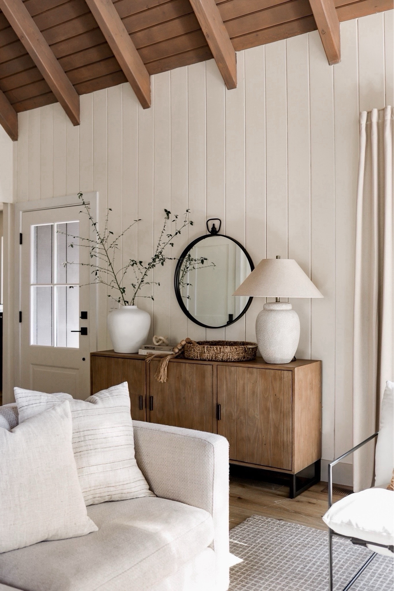 Shop my modern organic entryway including this gorgeous sideboard from Joss & Main (on sale now)! 

#homedeor #console #mirror #neutral #mirror

#LTKhome #LTKfamily #LTKsalealert