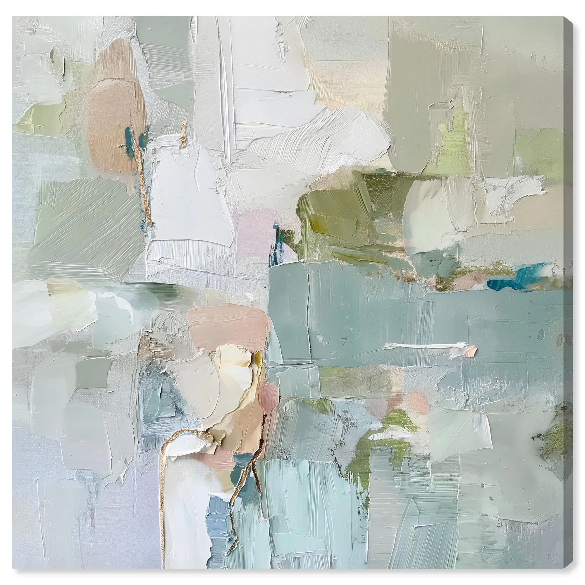 Jade Sweep I Canvas Minimal Abstracts by Art Remedy | Wayfair North America