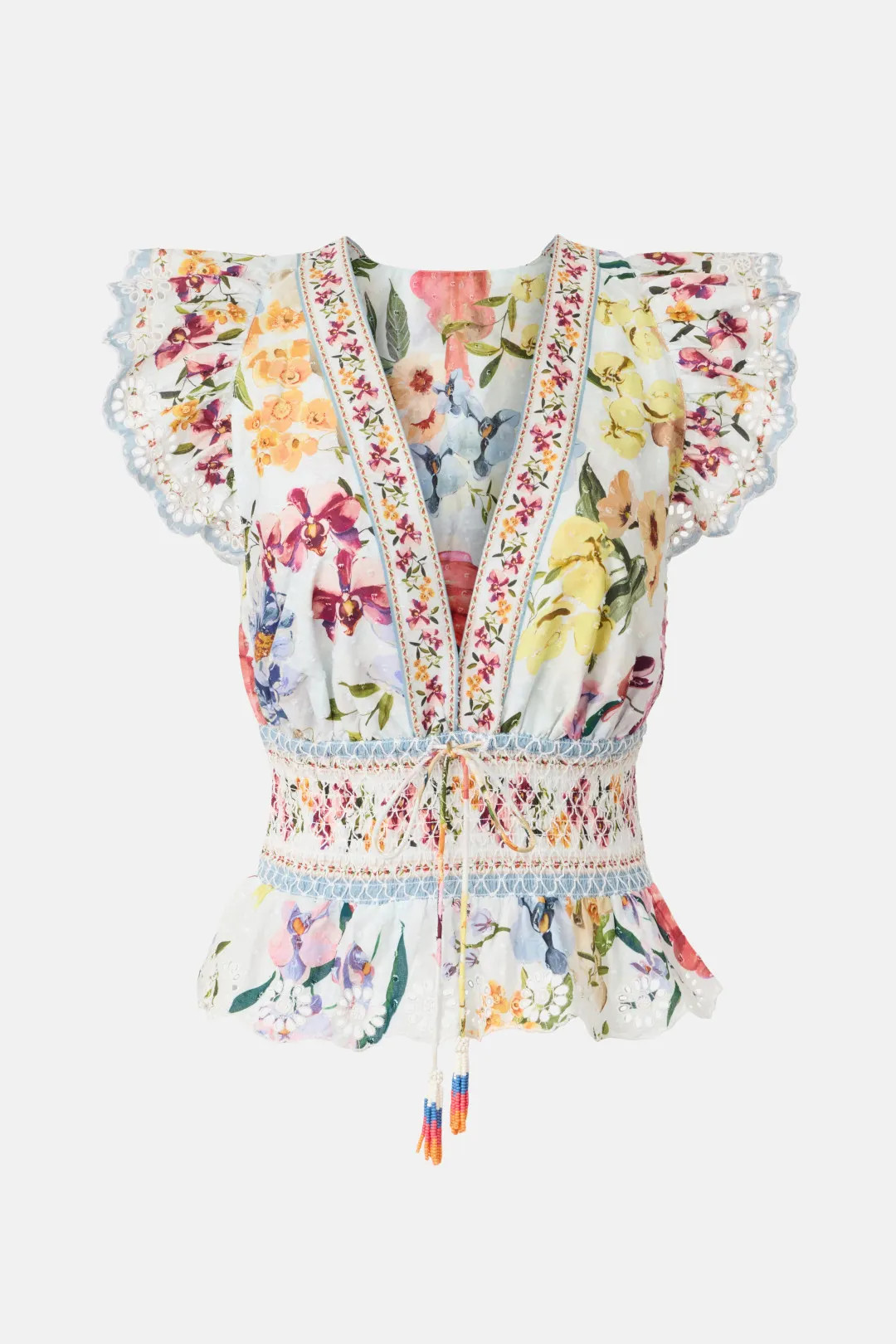 Greek Garden Off-white Blouse | Rent the Runway