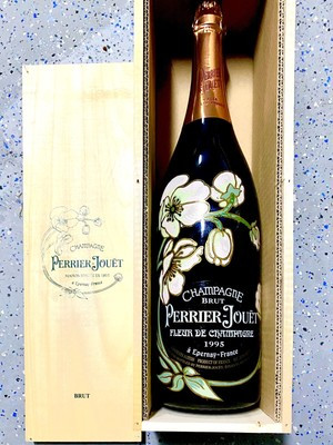 ** PERRIER JOUET FLEUR **French Champagne 1995 3L DOUBLE MAGNUM JEROBOAM | eBay US