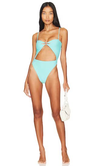 To My Love One Piece in Aqua Blue | Revolve Clothing (Global)