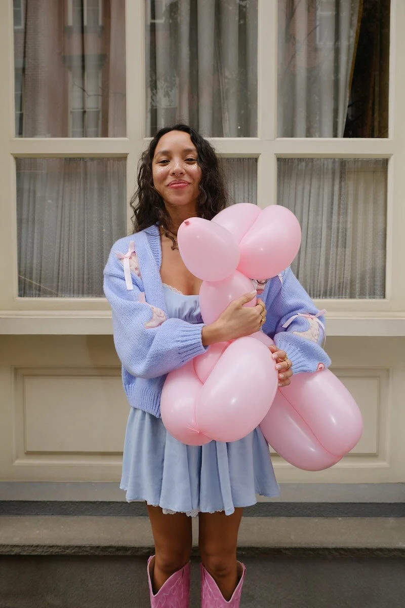 Cowgirl for Life Puff Blue Cardigan | Shop Now | Mure + Grand | Mulberry and Grand