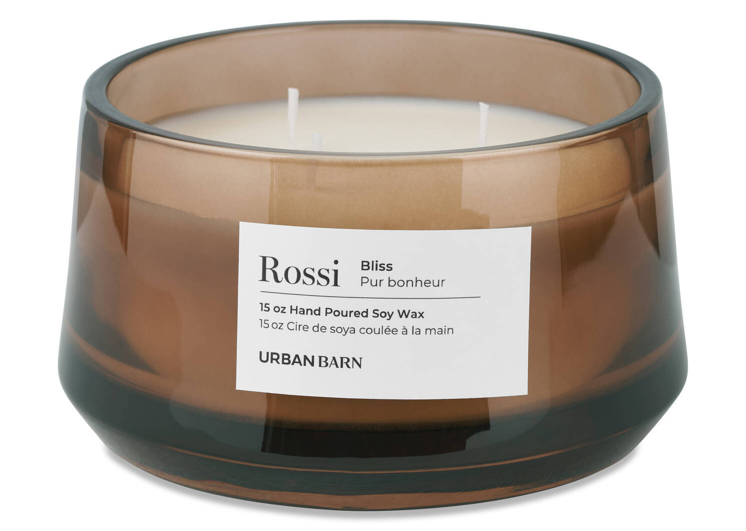 Rossi Candle Wide Brown | Urban Barn