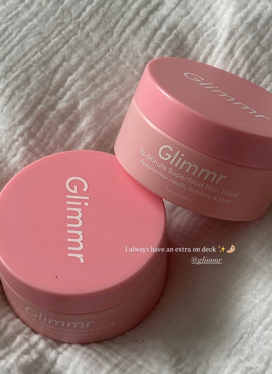 Glimmr hair mask I swear by!!! It works AMAZING. 🙌🏼🤌🏼✨

Hair mask, hair products, hair growth 

#LTKselfcare #LTKdayinmylife #LTKBeauty