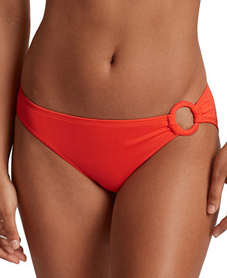 Lauren Ralph Lauren Women's Macrame-Ring Hipster Bikini Bottoms - Macy's | Macy's