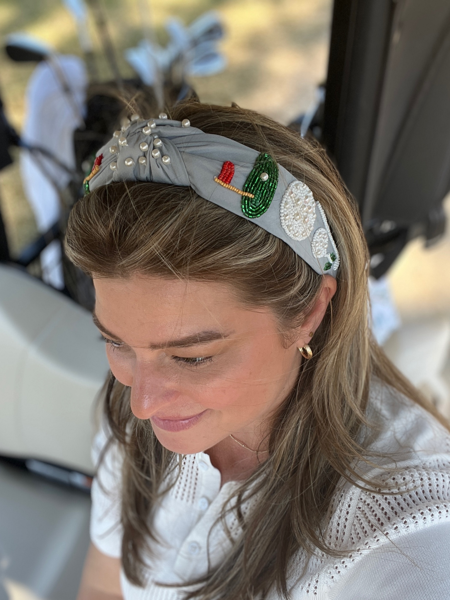 Can we take a moment for this headband!! So cute and surprisingly comfortable 🙌🏼 
@etsy #etsy #golfgirloutfit #golfgirl

#LTKFindsUnder50 #LTKGiftGuide