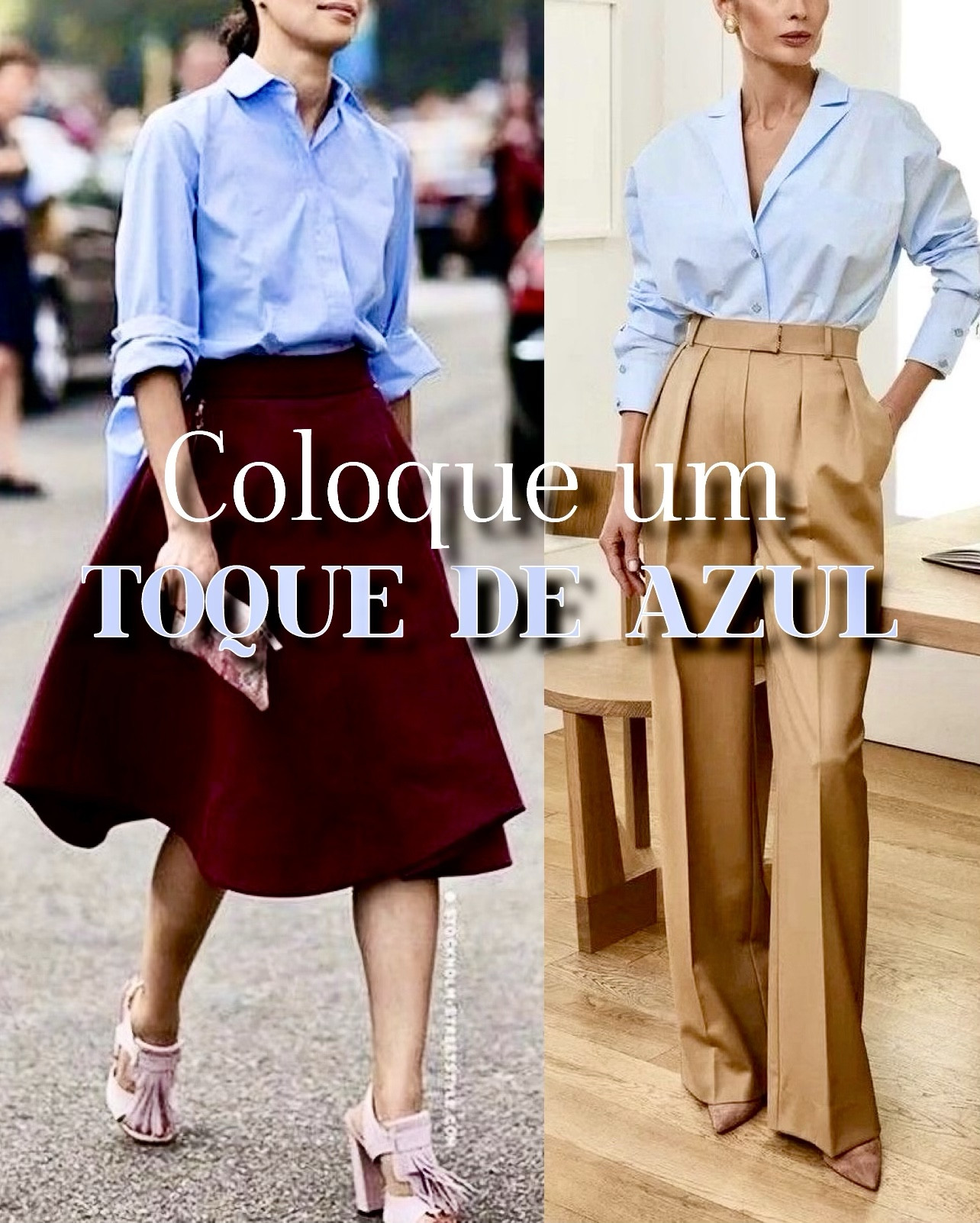 Já deu pra entender que o vinho, verde oliva, caramelo e marrom são as cores  queridinhas do inverno !

Mas tem uma cor que está chegando com força nas novas coleções: o azul claro!

Ele fica perfeito combinado com marrom, caramelo, vinho, branco, rosa e off white.

Na verdade, todos os tons de azul são belíssimos e fáceis de combinar. E uma boa opção são os tons de jeans claros!

Quer estar elegante e ainda  aproveitar essa cor que chegou com tudo?

Coloque um toque de azul no seu look e veja a diferença!

#LTKautumn #LTKbrasil #LTKplussize