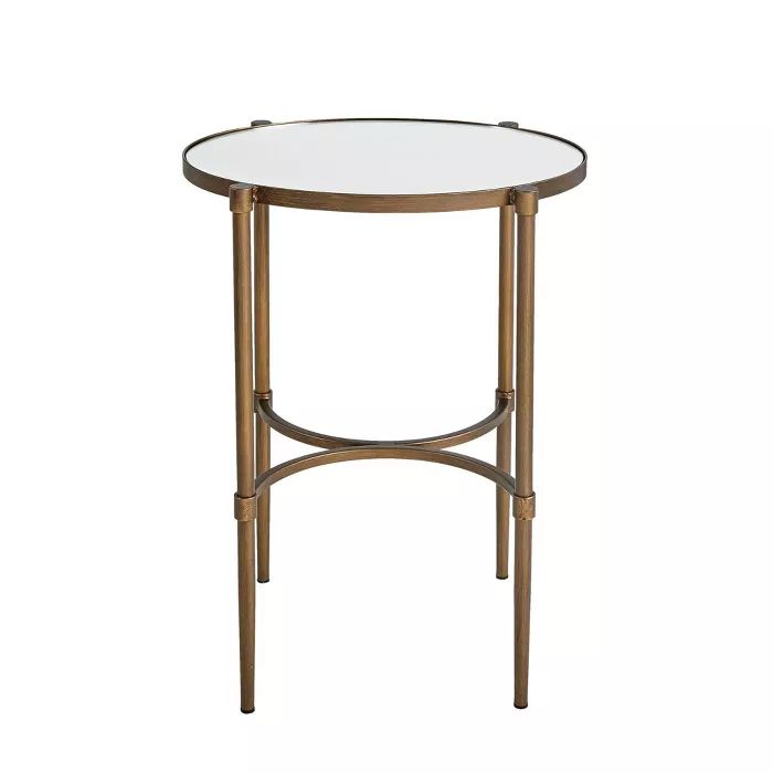 Lia Oval Accent Table Antique Bronze - Martha Stewart | Target