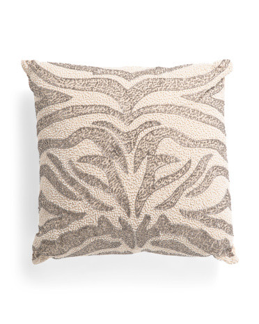 20x20 Dezi Beaded Zebra Pillow | Home | Marshalls | Marshalls