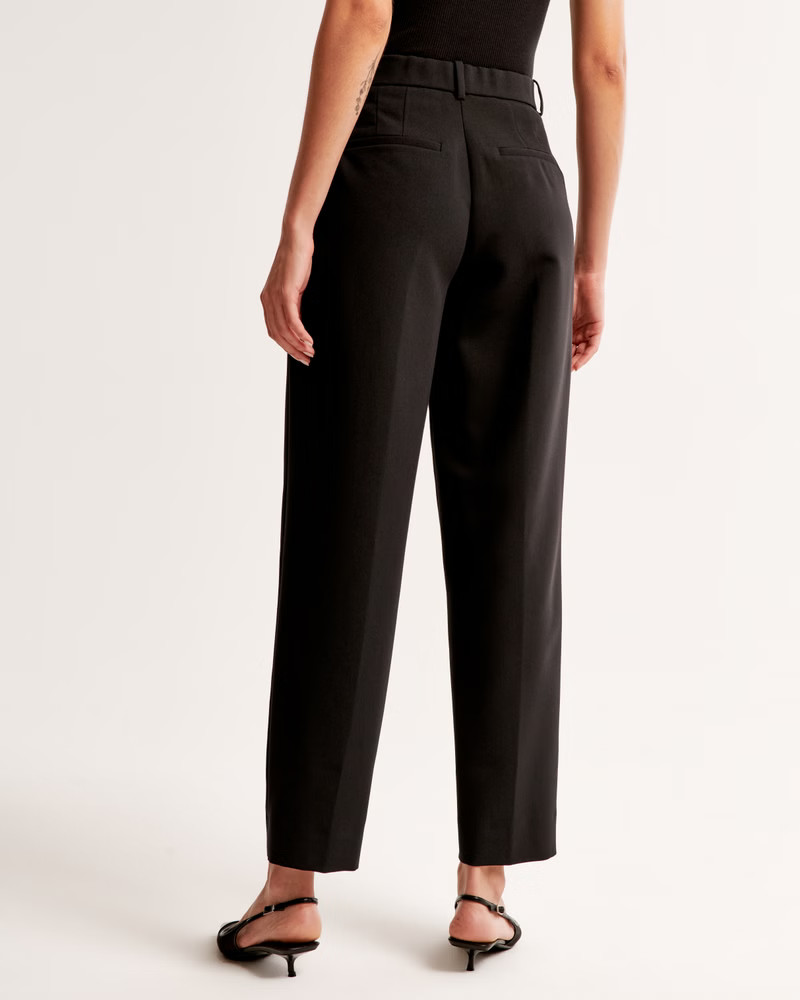 Ankle Grazing Tapered Tailored Pant | Abercrombie & Fitch (US)