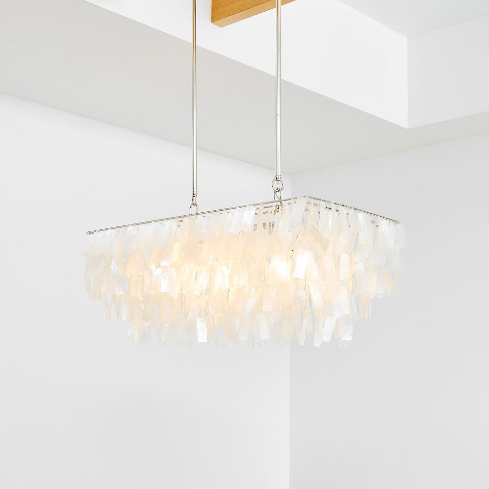 Capiz Rectangle Chandelier (30.5") | West Elm (US)