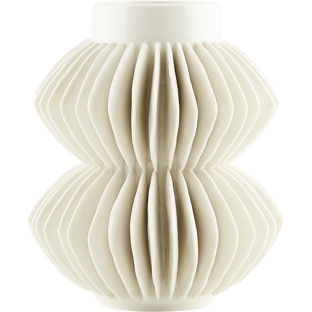 Celia White Vase + Reviews | CB2 | CB2