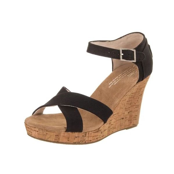 Toms Women's Strappy Wedge Casual Shoe | Bed Bath & Beyond