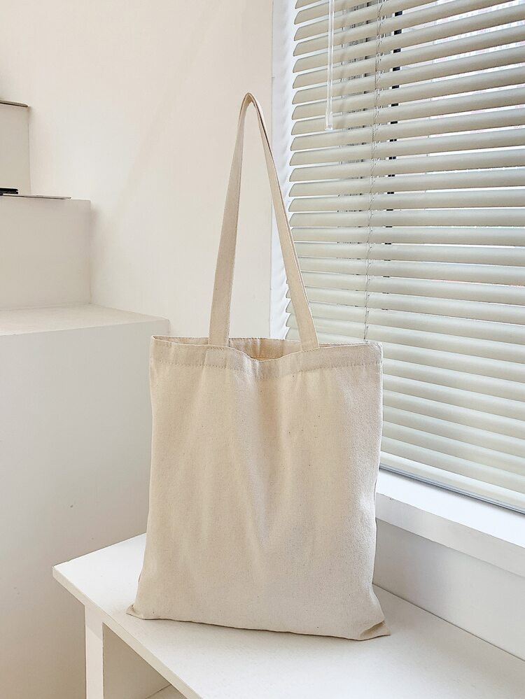 Dubbel Handvat Preppy Vlak Dames hangtassen | SHEIN