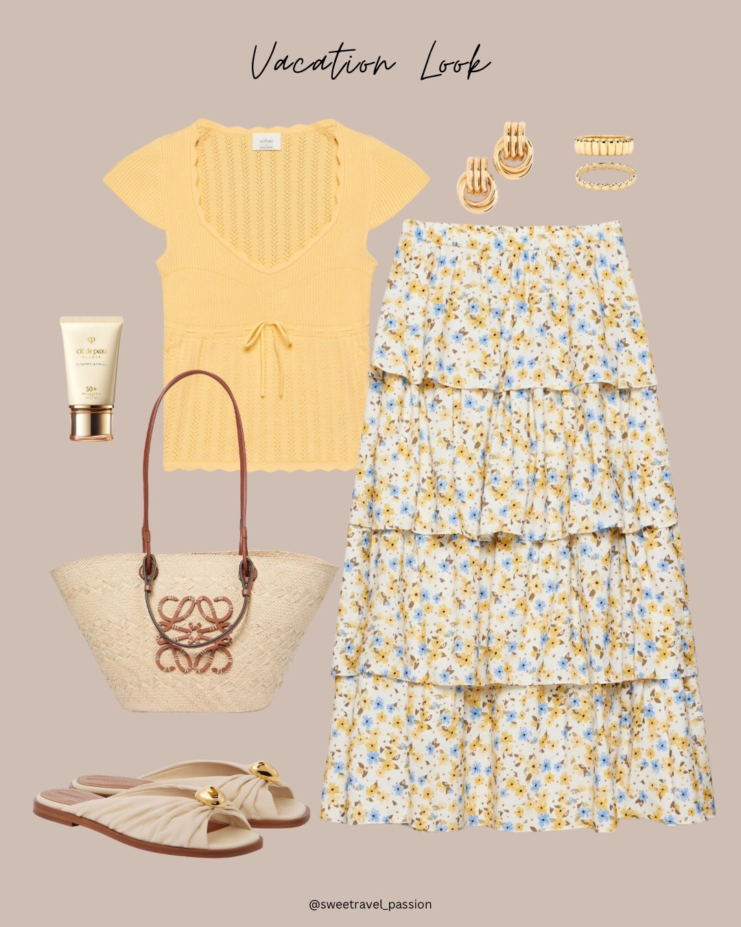 Vacation outfits,vacation looks,yellow skirt,floral shirt 

#LTKStyleTip #LTKTravel #LTKFindsUnder100