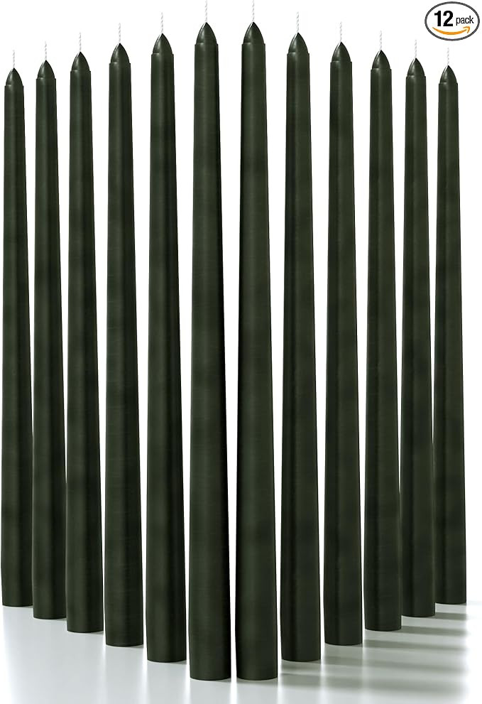 CANDWAX Taper Candles 14 inch Dripless - Set of 12 Tapered Candles Ideal as Dinner Candles - Smok... | Amazon (US)