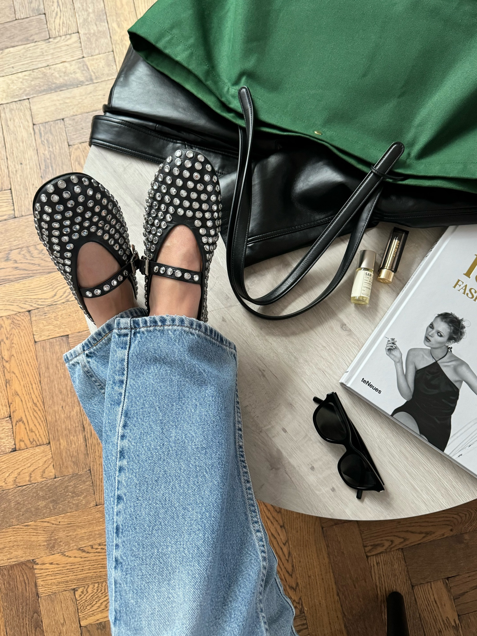 I get asked a lot if the Alaia Crystal Ballet Flats are still a good investment + I’d 100% say yes. For me, they’re a great way to elevate simple outfit for dress up a look when I don’t want to wear a heel. I went down 1/2 a size. I’ve linked a few places where they’re back in stock - Alaia ballet flats | Crystal ballet flats | 

#LTKshoes #LTKpartywear #LTKstyletip