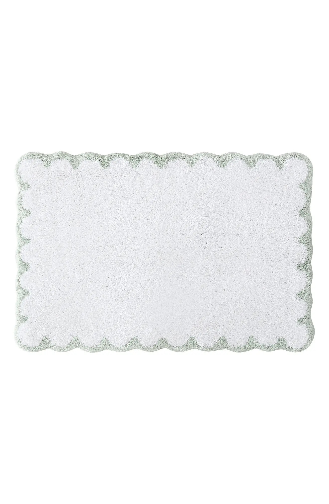 Scallop Detail Cotton Bath Mat | Nordstrom | Nordstrom