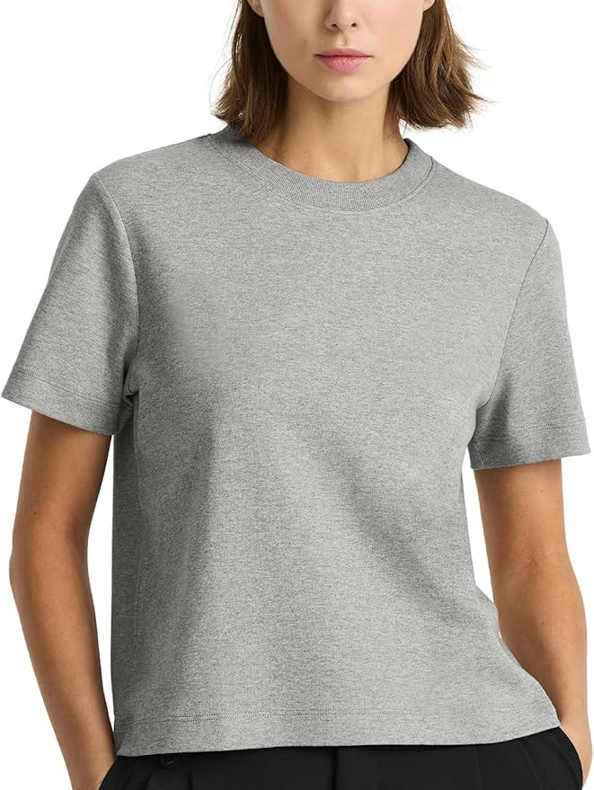Women’s Good Earth Cotton® Box Cut T-Shirt – Australian-Grown Cotton, Relaxed Fit, Cropped L... | Amazon (US)