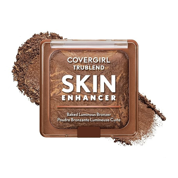 COVERGIRL TruBlend Skin Enhancer Baked Luminous Bronzer, with Hyaluronic Acid & White Rose Extrac... | Amazon (US)