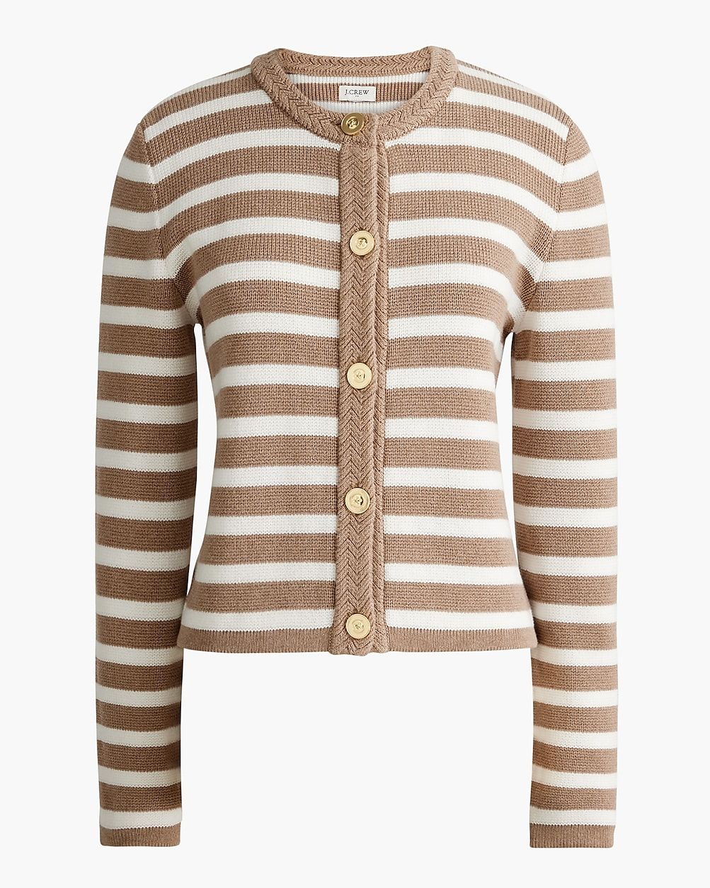 Striped cotton lady jacket cardigan sweater | J.Crew Factory