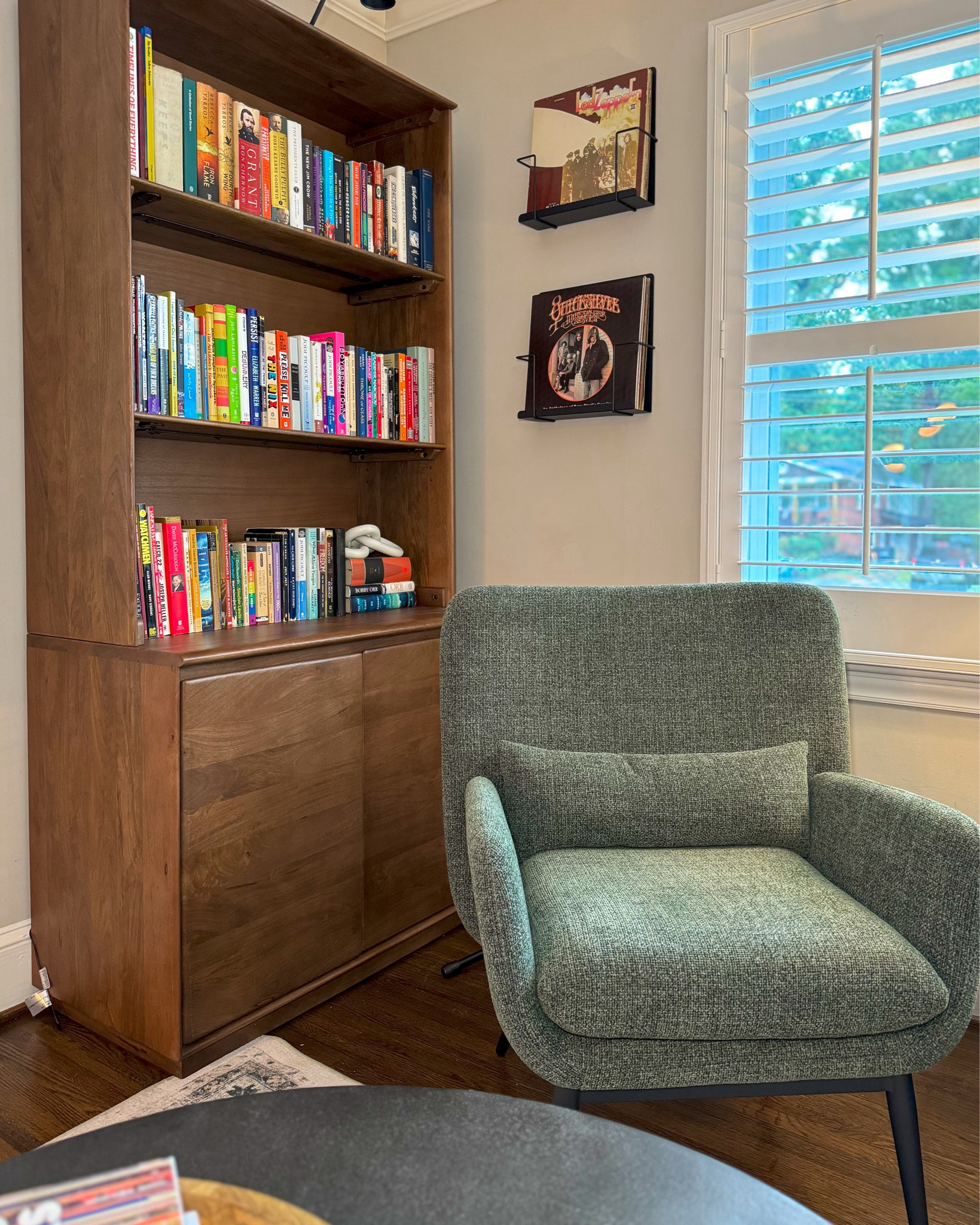 Will forever be in love with how this book 📚 & music 🎶 lover’s groovy living room came together! Very cozy, inviting, and functional! Imagine sipping your morning coffee in the corner chair, reading a book, while listening to your favorite record ☁️ 😌 Sharing some of our favorite furniture pieces from the space 💜

#homedecor #interiordesign #homeinspo #livingroominspiration #livingroomdecor

#LTKHome #LTKFamily