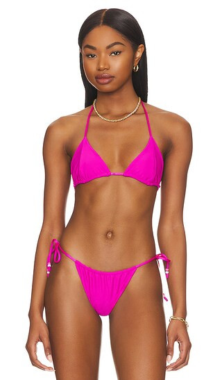 x REVOLVE Marley Reversible Bikini Top in Metallic Hubba Bubba | Revolve Clothing (Global)