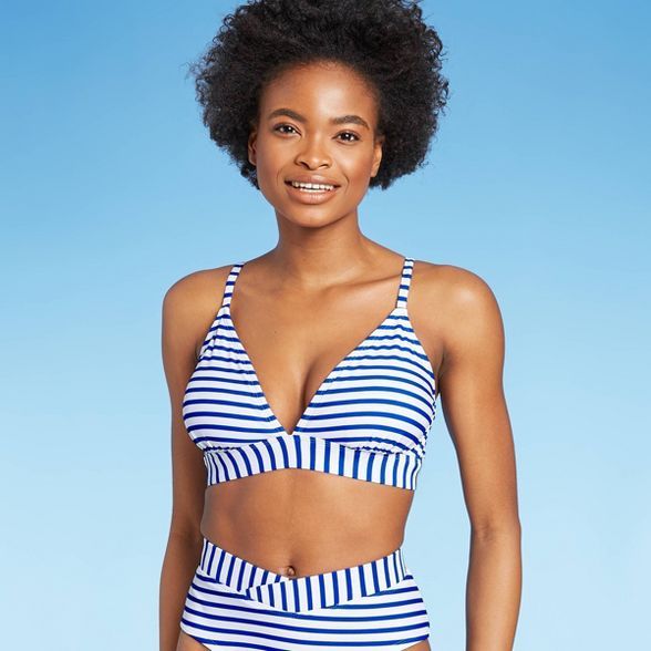 Women's Triangle Bikini Top - Kona Sol™ Blue | Target