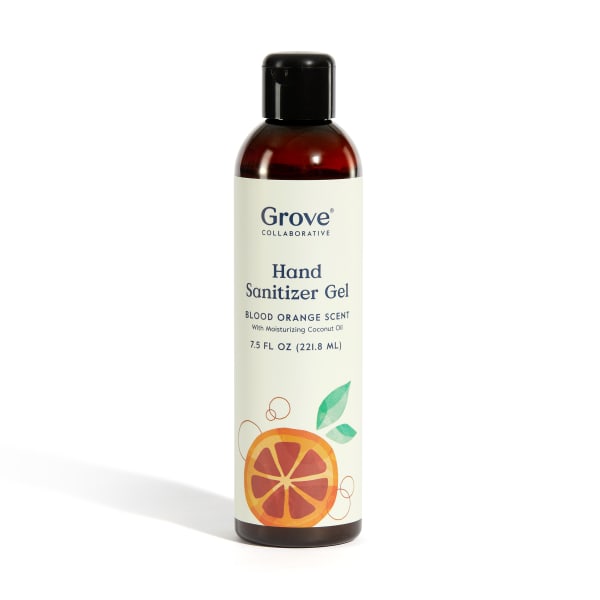 Grove Co. - Hydrating Hand Sanitizer - Kills 99.9% of Germs (Large, 7.5 OZ) - Blood Orange | Grove
