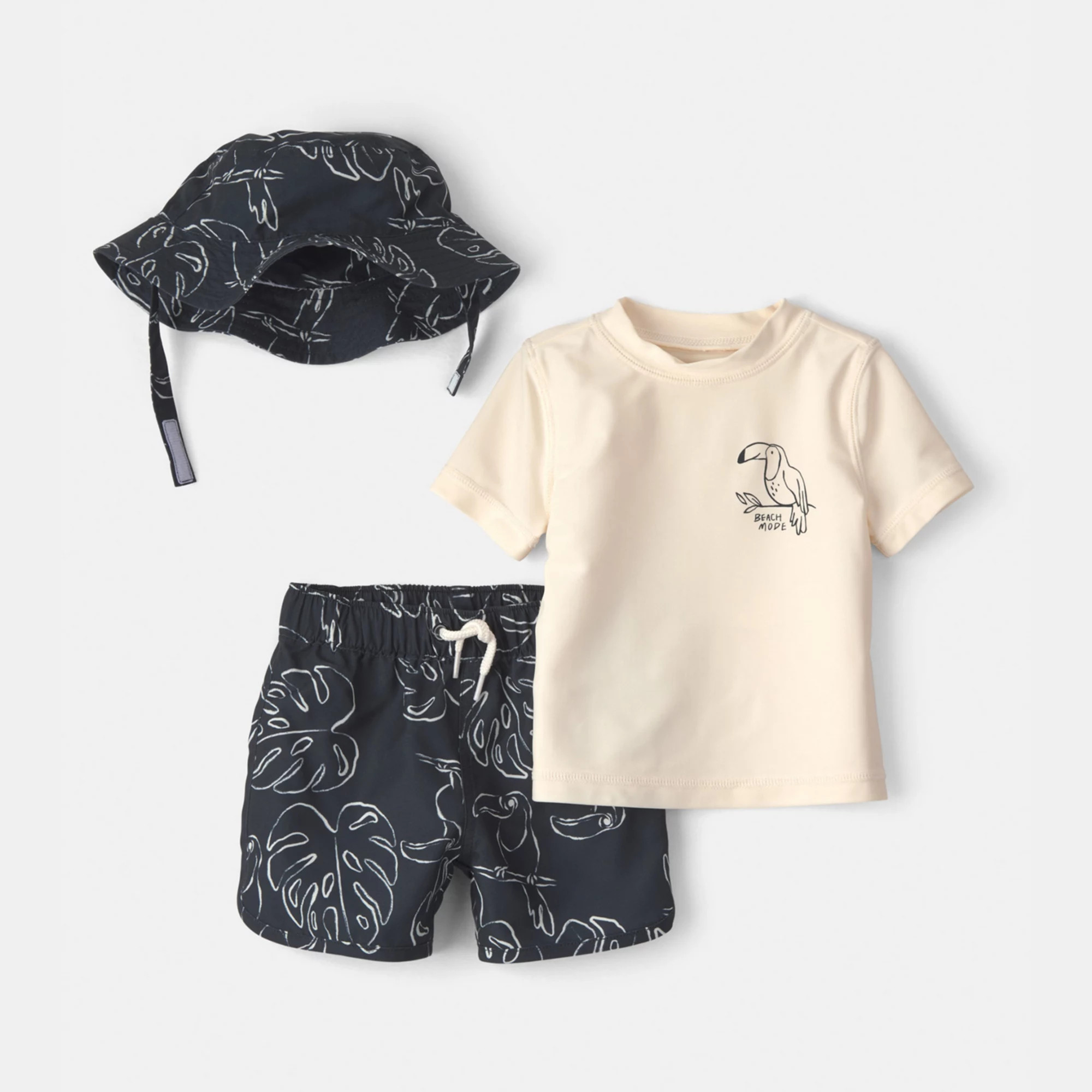 Baby Boy Carter's 3-Piece Toucan Rashguard Swimsuit Set | Kohl's