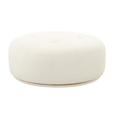 Boucle Swivel Ottoman | Wayfair North America