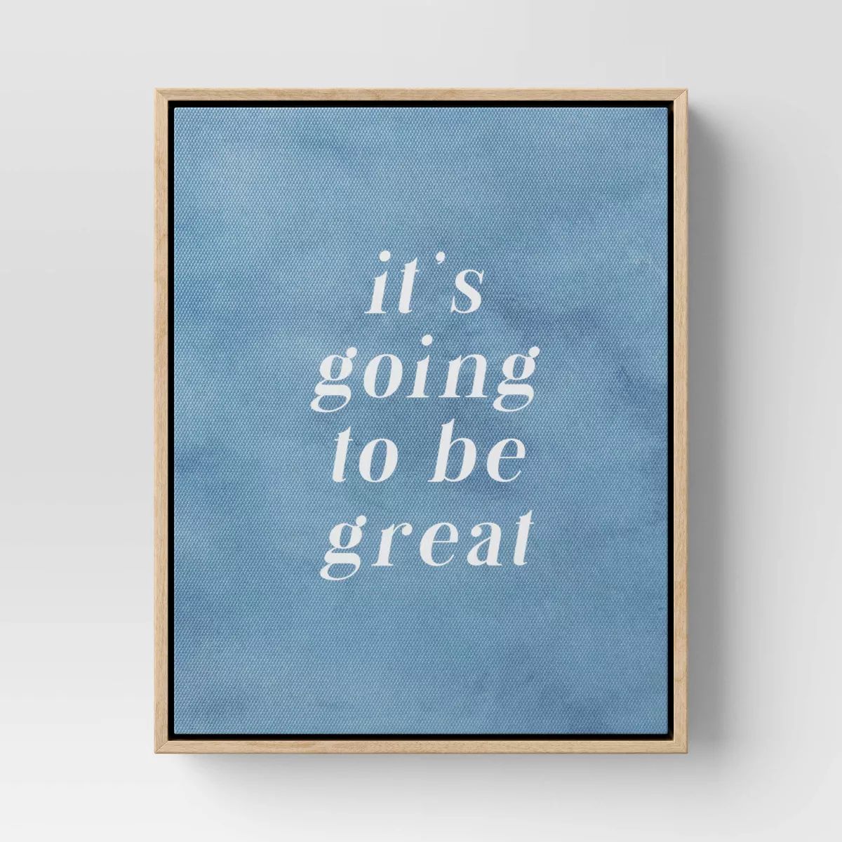 8" x 10" Its Going to be Great Framed Wall Canvases Blue - Threshold™ | Target