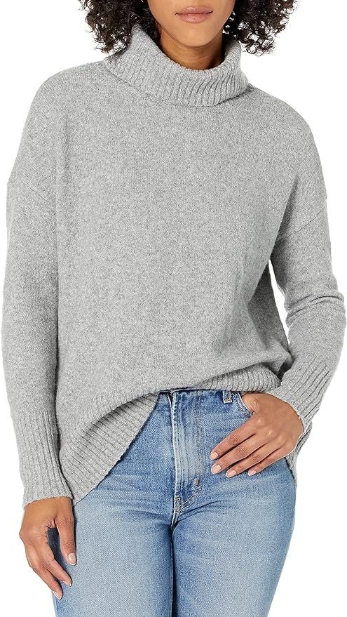 Daily Ritual Women's Oversized Cozy Boucle Turtleneck Sweater | Amazon (US)