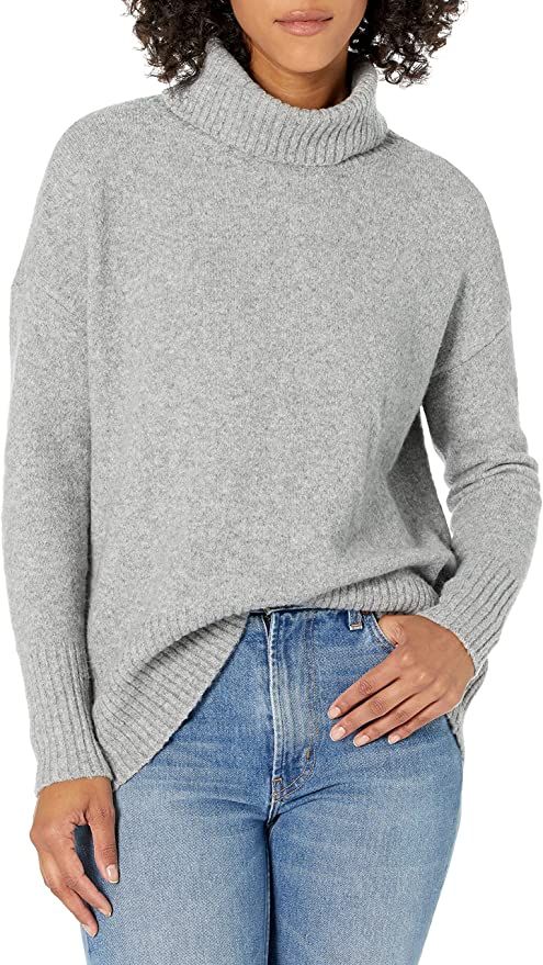 Amazon Brand - Daily Ritual Women's Oversized Cozy Boucle Turtleneck Sweater | Amazon (US)