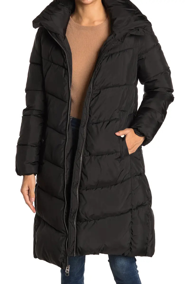 Hooded Long Puffer Jacket | Nordstrom Rack