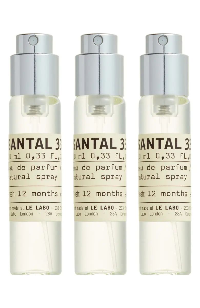 Santal 33 Eau de Parfum Travel Tube Refill Trio | Nordstrom