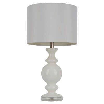 J. Hunt Milk Glass Table Lamp - White (27") | Target